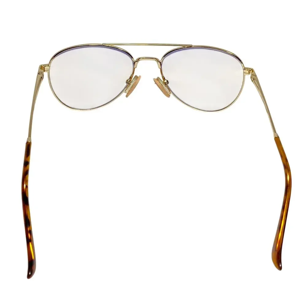 Ray-Ban RBPILOT RB6456 Gold Aviator Eyeglasses Frames Only 54-17-140 Italy